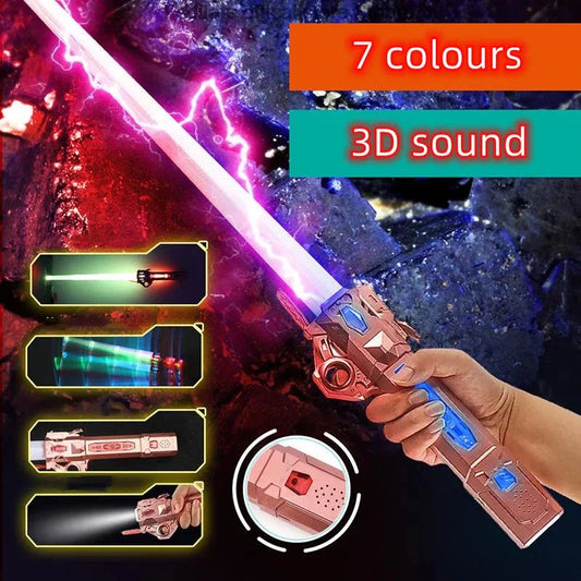 Children’s Lightsaber Toy – 2-in-1 RGB Flash Sword for Kids