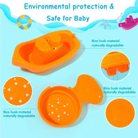 Baby Stacking Bath Toys – Rainbow Cups, Boats & Spoons Set - BIG FRENCHIES