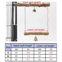 1PC Parrot suspension bridge toys, bird toys, swing supplies, claw grinding, pole standing, birdcage accessories