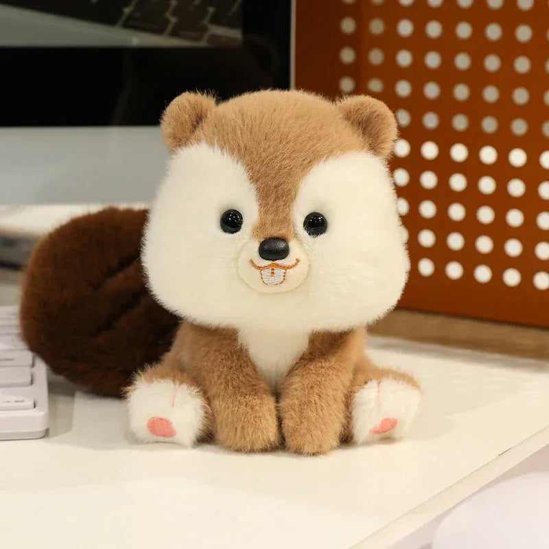 Cute Sitting Animal Plush Toys – Red Panda, Fox, Sloth & More - BIG FRENCHIES