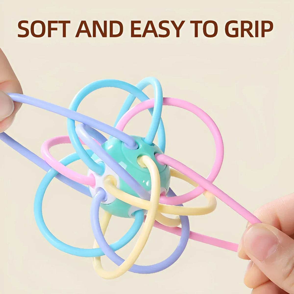 Manhattan Square Golfer Teether Ball – Educational Baby Toy - BIG FRENCHIES
