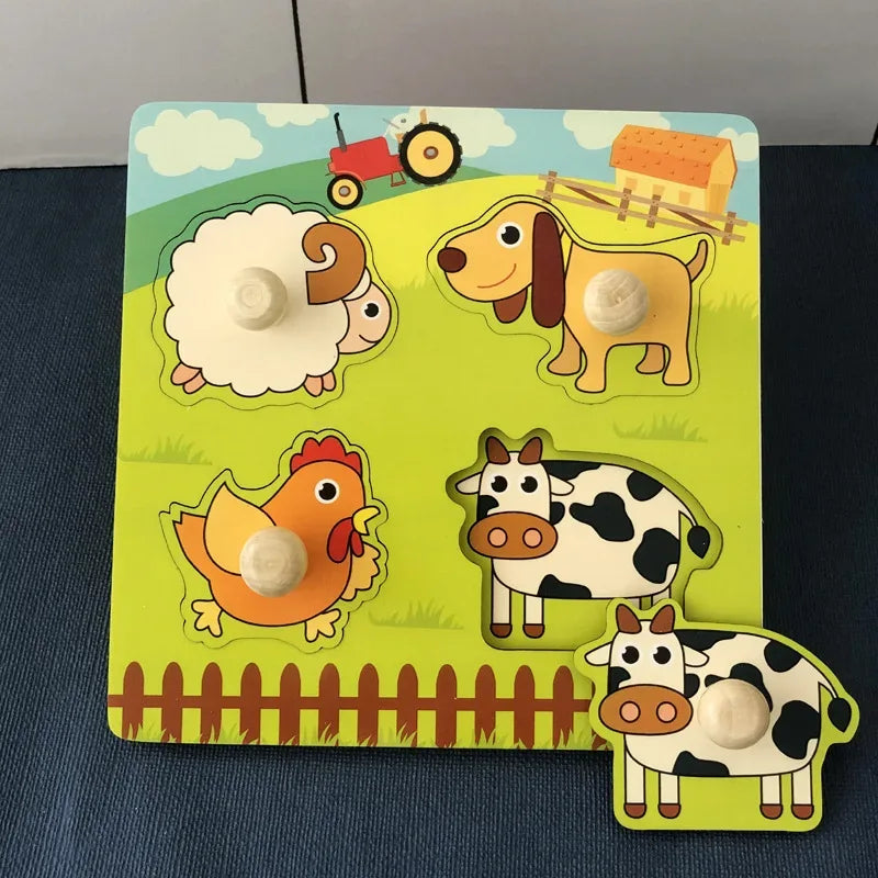 Montessori Wooden Building Blocks – Educational Color & Shape Toy - BIG FRENCHIES