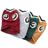 Small Dog Winter Sweater - V-Neck College Style Knitwear - BIG FRENCHIES