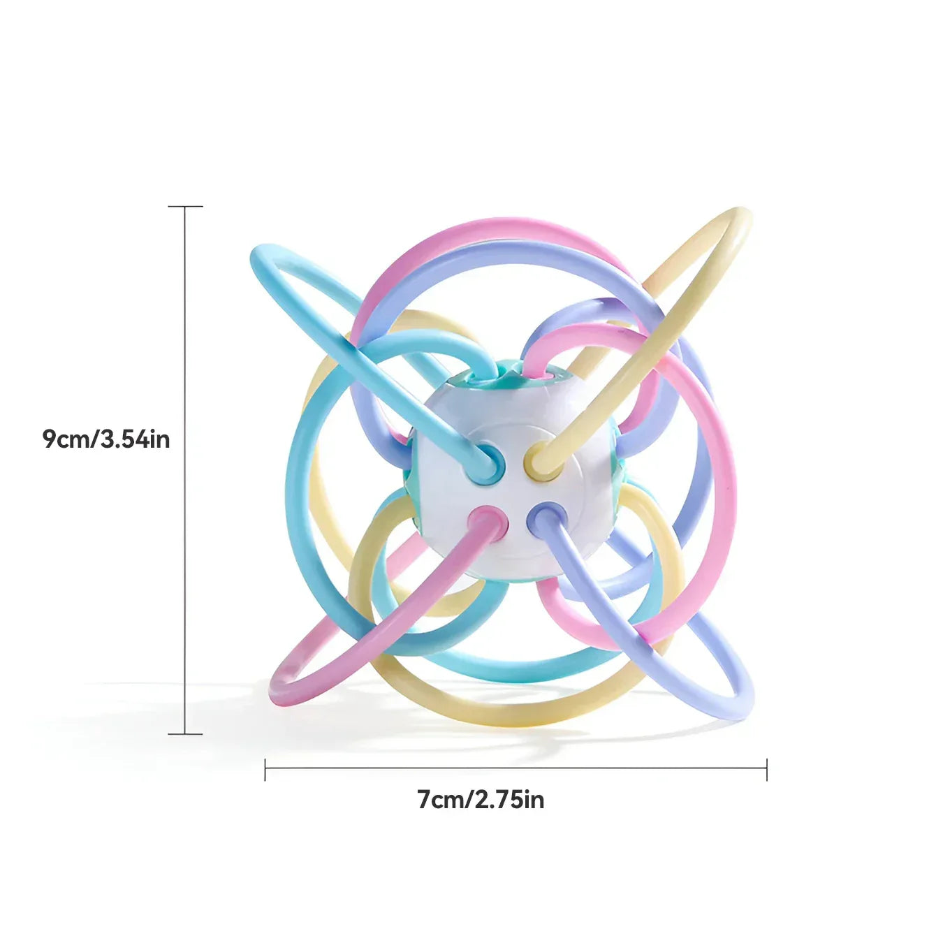 Manhattan Square Golfer Teether Ball – Educational Baby Toy - BIG FRENCHIES