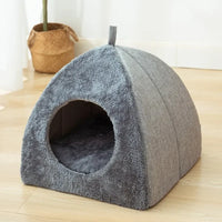 Heated Cat Bed – Self Warming Triangle Cat Cave for Indoor Pets - BIG FRENCHIES