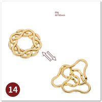 MEACAOFG Classic IQ Metal Brain Teaser 3D Alloy Box Kong Ming Lock Puzzles Magic Baffling Puzzle Game Toys for Children Adults Funny Gift - BIG FRENCHIES