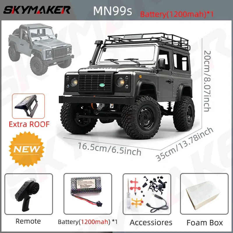 1:12 RC Car MN99s MN98 4WD Rock Crawler Remote Control Truck Toy - BIG FRENCHIES