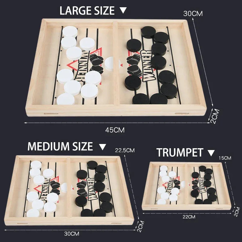 Wooden Bouncing Chess Tabletop Game – Parent-Child Interactive Toy - BIG FRENCHIES