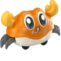 Interactive Crawling Crab Toy - Double Return Force & Bubble Simulation | Fun Baby Sensory Toy for Toddlers