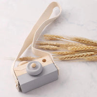 Wooden Fashion Camera Montessori Baby Toy Pendant