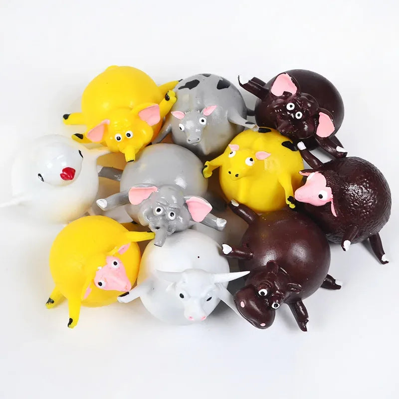3PCS Inflatable Dinosaur Squeeze Vent Ball Fidget Toy Set - BIG FRENCHIES