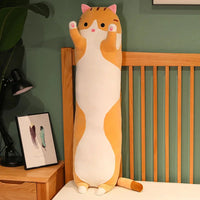 Long Cat Plush Toys - Soft Nap Pillow & Home Decor | 50-130cm Cute Gift for Kids & Girls