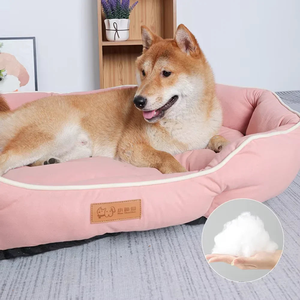 Pet Sofa Bed – Large Dog & Cat Sleeping House | Winter Warm Cushion Mat for Big Pets - BIG FRENCHIES