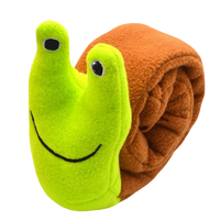 Dog Puzzle Feeder Plush Snail – Interactive Squeaky Chew Toy for Puppies & Dogs - BIG FRENCHIES
