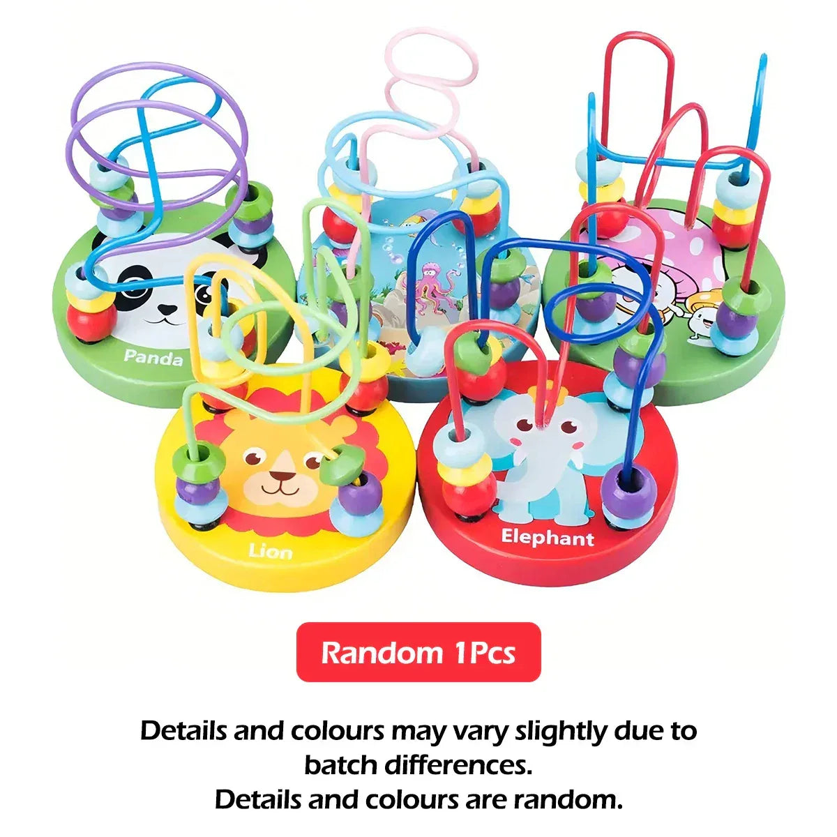 Wooden Roller Coaster Toy – Colorful Educational Bead Maze for Kids - BIG FRENCHIES
