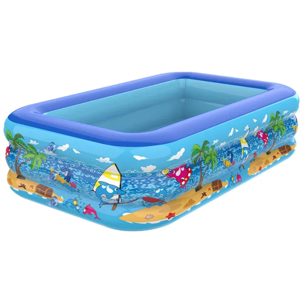 Inflatable Cartoon Baby Swimming Pool for Indoor & Outdoor Play - BIG FRENCHIES