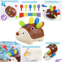 Hedgehog Montessori Toy for Toddlers – Fine Motor & Counting Skills - BIG FRENCHIES