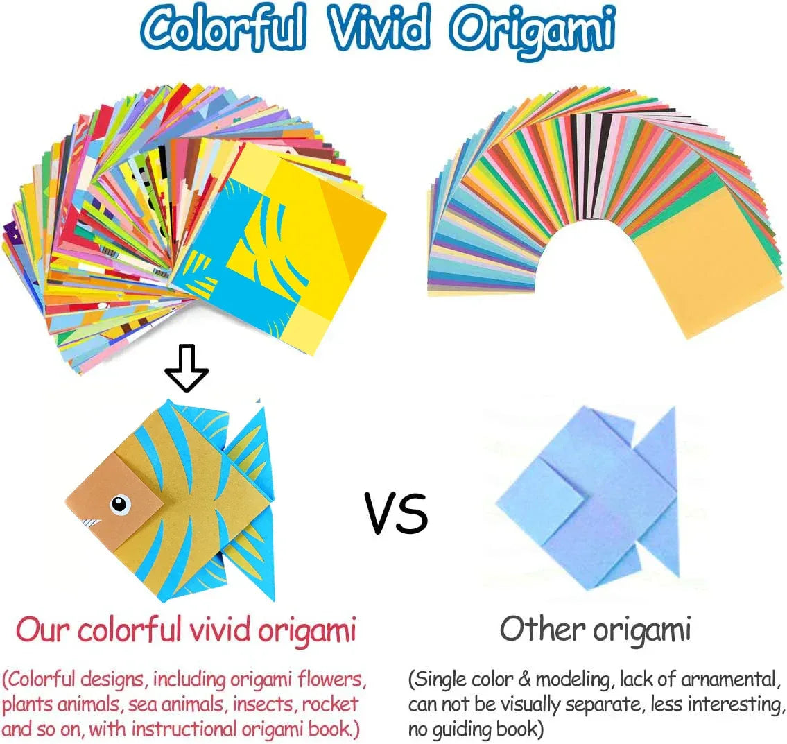 Origami Kit for Kids – 30/96 Sheets Paper Craft & DIY Art Set - BIG FRENCHIES