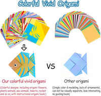 Origami Kit with 30/96 Sheets & Guiding Book - DIY Art Craft for Kids & Beginners
