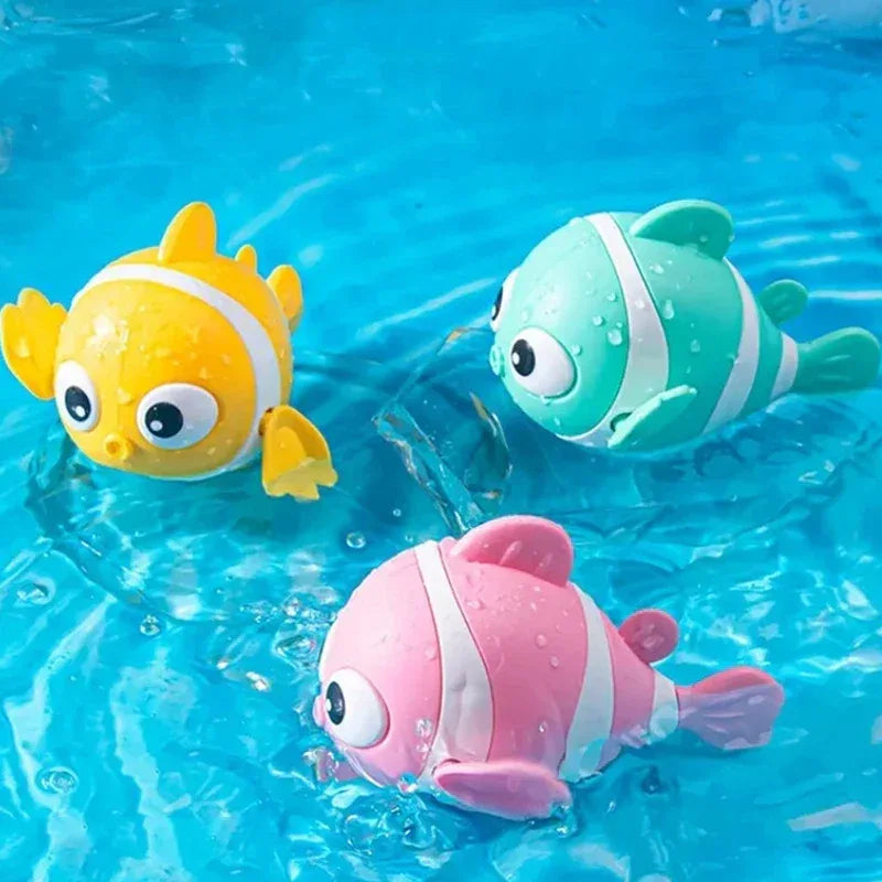 Swimming Clown Fish Bath Toy – Cute Wind-Up Baby Bath Toy - BIG FRENCHIES