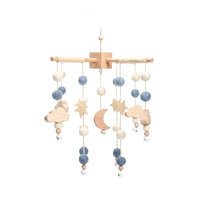 Wooden Baby Crib Mobile with Music Box Bell