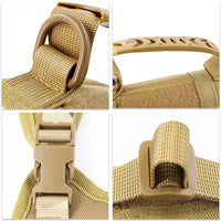 Tactical Puppy Harness Leash Set – Adjustable Military-Style Vest for Small Dogs & Cats, Ideal for Training & Walking - BIG FRENCHIES