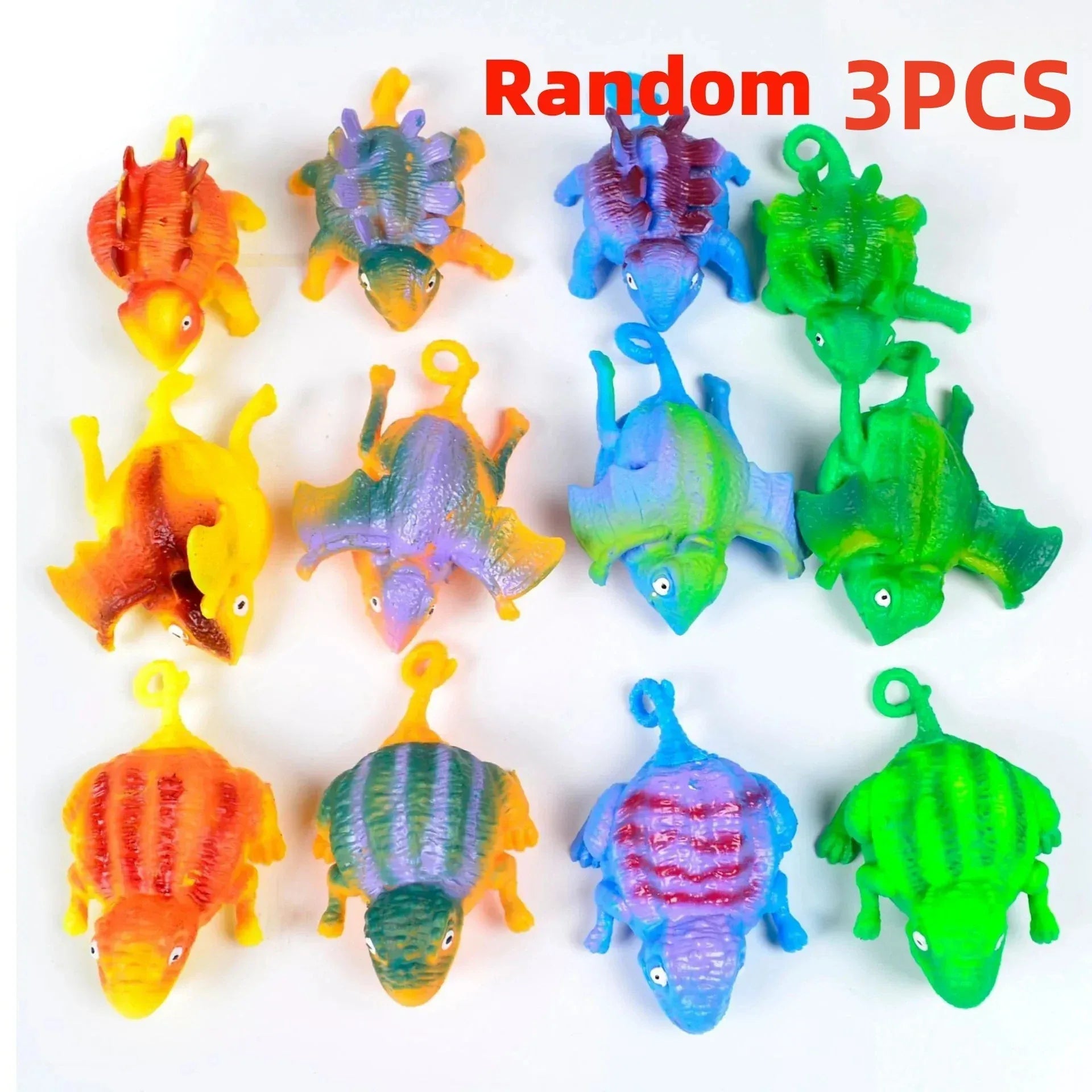 3PCS Inflatable Dinosaur Squeeze Vent Ball Fidget Toy Set - BIG FRENCHIES