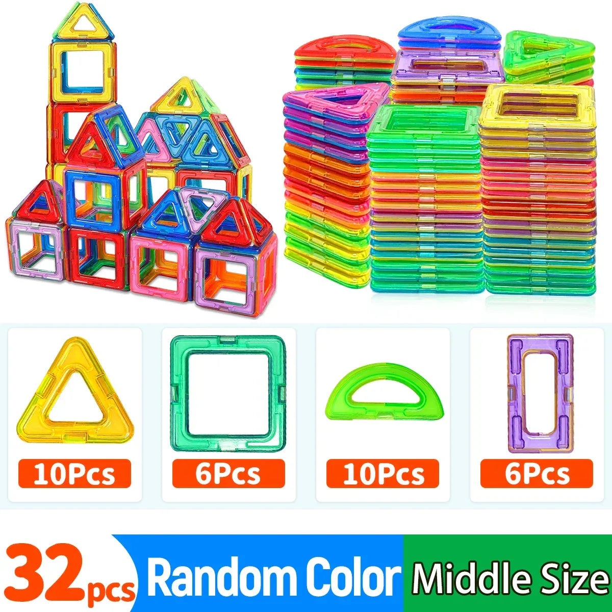 Magnetic Building Blocks for Kids – STEM Construction Learning Toy - BIG FRENCHIES