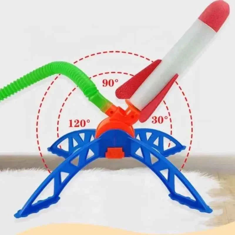 Kid Air Rocket Foot Pump Launcher Outdoor Air Pressed Pedal Soaring Rocket Toys Child Play Set Jump Sport Game Toys For Children