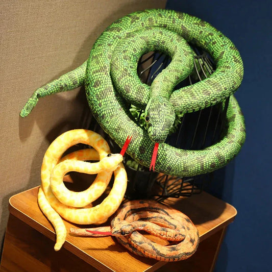 Artificial Python Plush Toy – Long Snake Soft Plush Home Decor