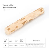 Coffee Wooden Dog Chew Stick – Tooth Pressure Relief Toy - BIG FRENCHIES