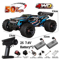 9522PRO 1:16 RC Car - 85KM/H Brushless 4WD Off-Road Drift Racing Truck with LED Lights, Professional High-Speed Remote Control Car
