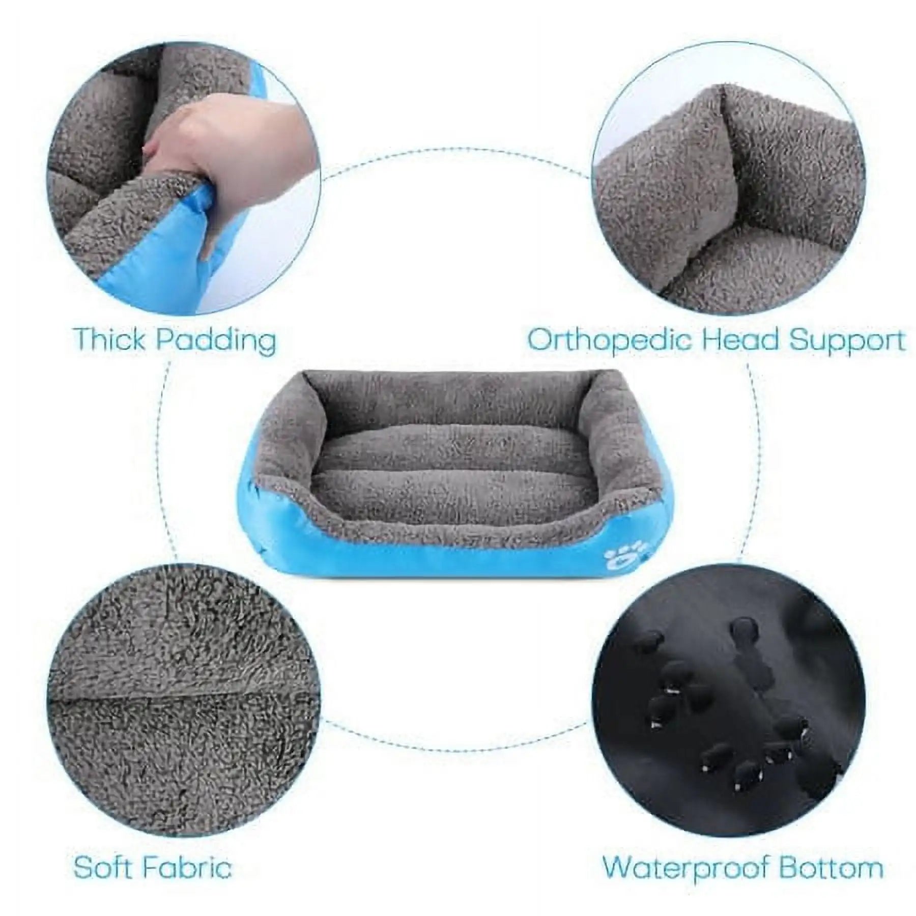 Color Square Winter Warm Pet Bed – Dog & Cat House - BIG FRENCHIES