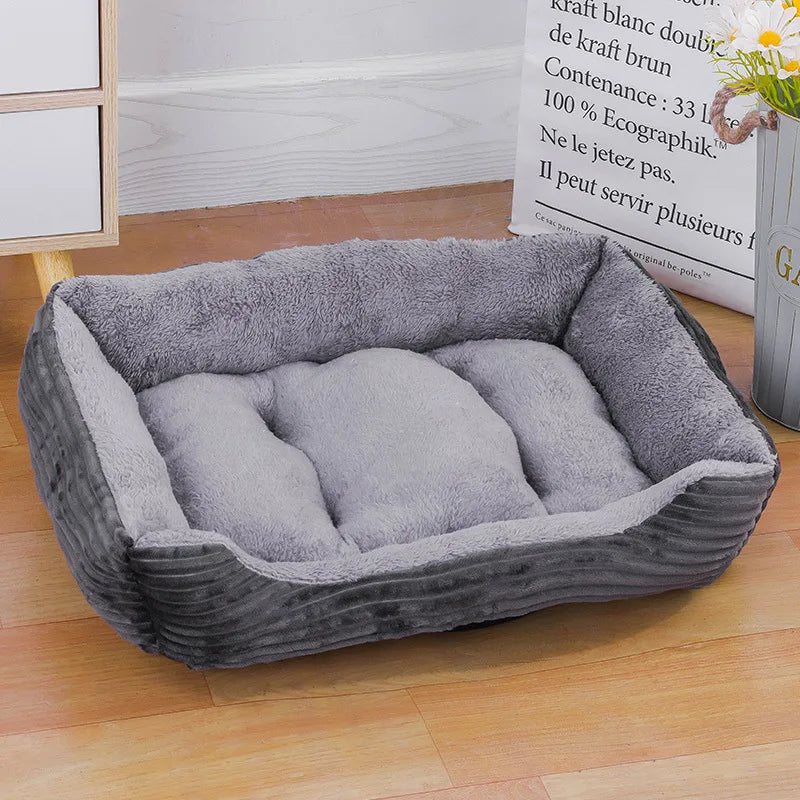 Color Square Winter Warm Pet Bed – Dog & Cat House - BIG FRENCHIES