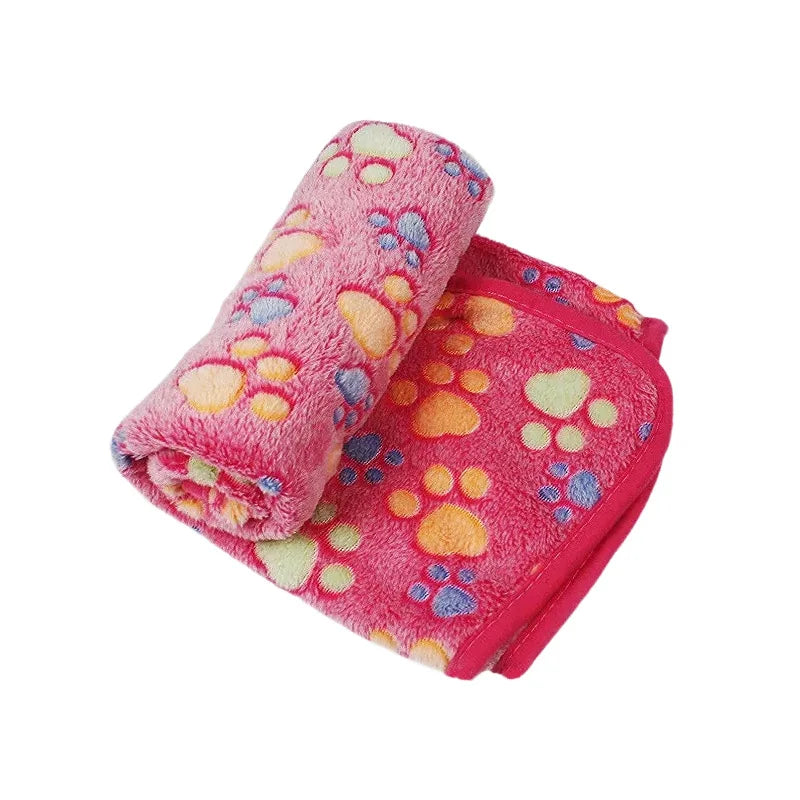 Soft Fluffy Pet Blanket – Cute Cartoon Pattern - BIG FRENCHIES