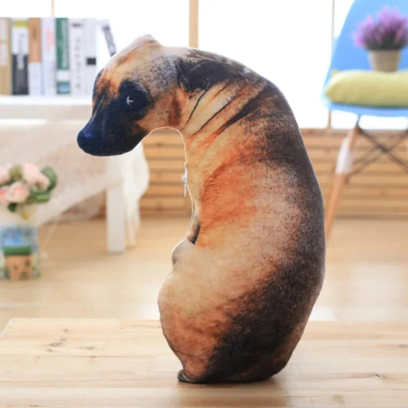 50cm 3D Dog Plush Toy – Lifelike Stuffed Animal Pillow Gift
