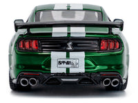 2020 Ford Mustang Shelby GT500 Fast Track Eruption Green Metallic with White Stripes 1/43 Diecast Model Car by Solido