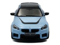 2023 BMW M2 M Performance Zandvoort Blue with Black Top 1/43 Diecast Model Car by Solido