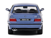 1999 BMW E36 M3 Coupe Estoril Blue Metallic 1/43 Diecast Model Car by Solido