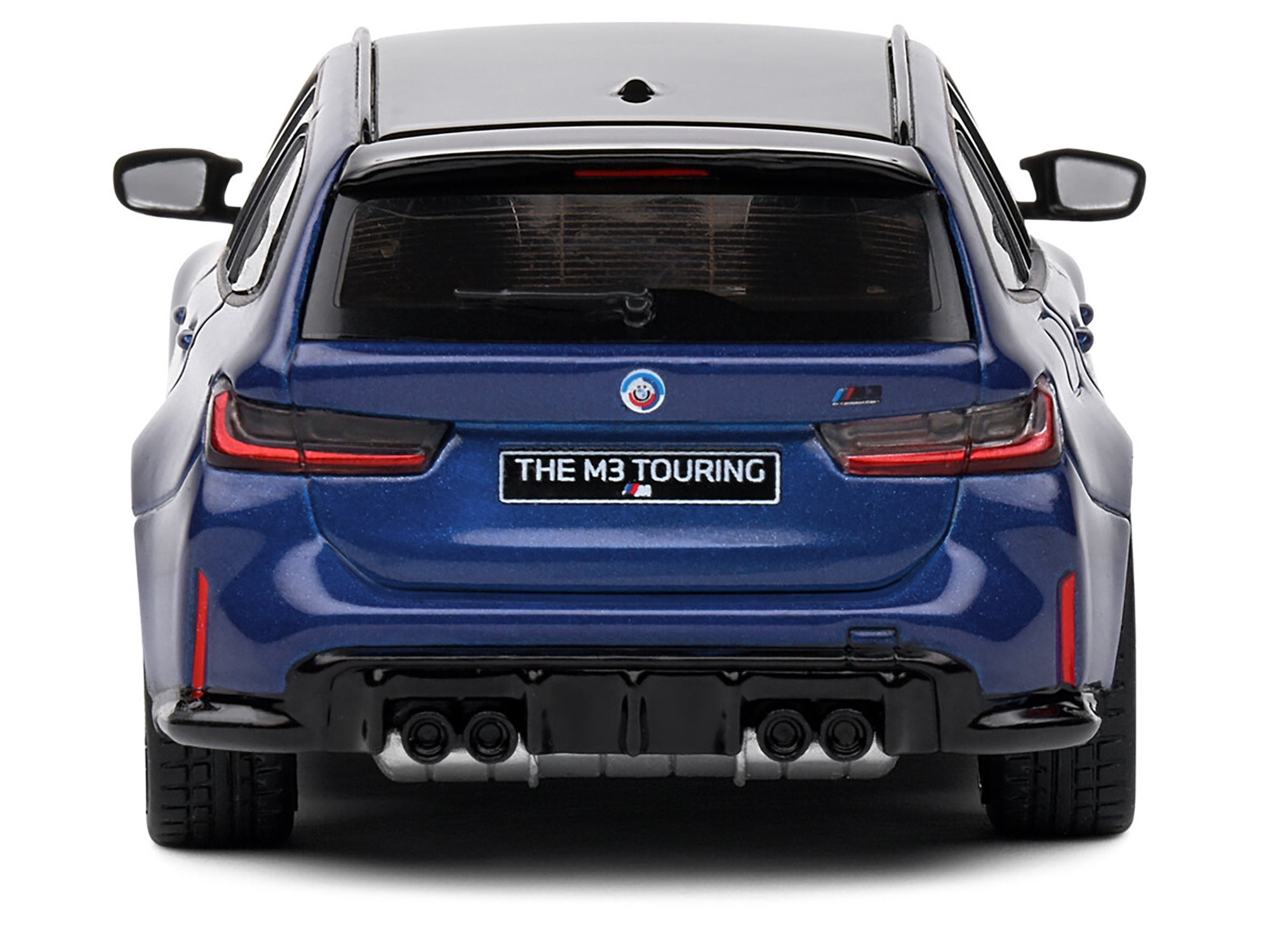 2023 BMW M3 Touring (G81) Competition San Marino Blue Metallic with Black Top 1/43 Diecast Model Car by Solido