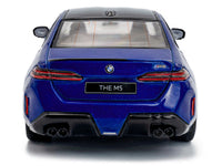 2024 BMW M5 Sedan Marina Bay Blue Metallic with Black Top 1/43 Diecast Model Car by Solido