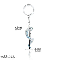 Demon Slayer Sword Keychains, Anime Kimetsu no Yaiba Tomioka Weapon Key Chains Accessories
