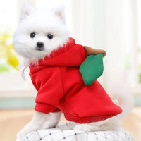 Cute Dog Hoodie with Hat - Funny Pet Fruit Costume for Halloween & Daily Wear