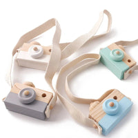 Wooden Fashion Camera Montessori Baby Toy Pendant