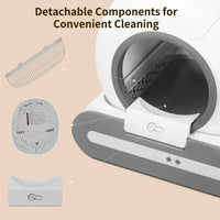 DOEL 65L Self-Cleaning Cat Litter Box with App Control | Automatic Smart Litter Box