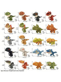 5/10PCS Finger-biting Dinosaurs Movable Joints Size Simulation Dinosaur Model Toys Children Educational Toys Children Christmas