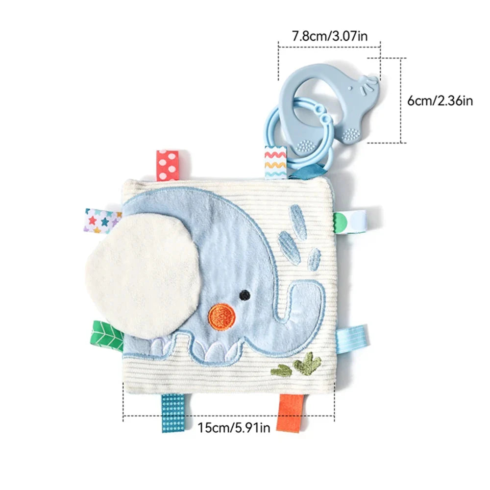 Montessori Cloth Busy Box Animal Tissue Toy