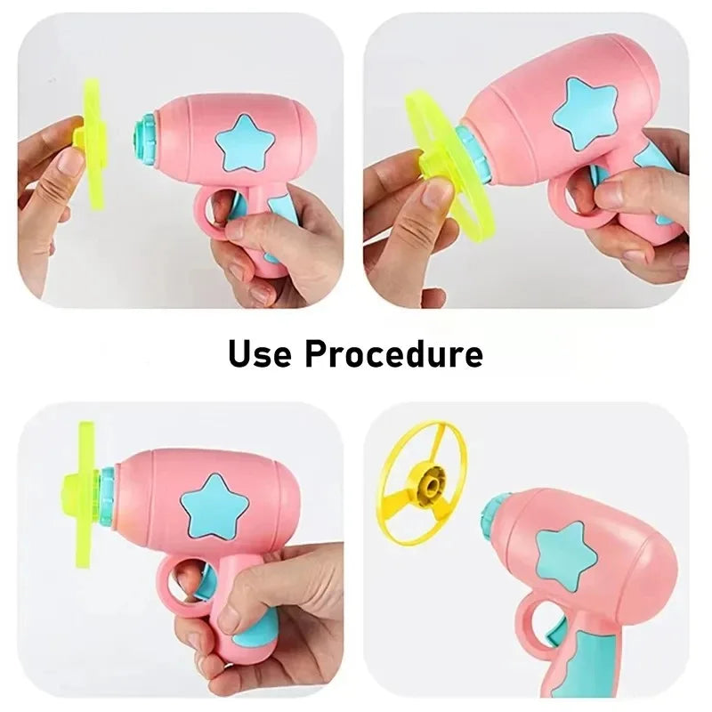 Interactive Cat Toy – Flying Disc Shooting Gun - BIG FRENCHIES