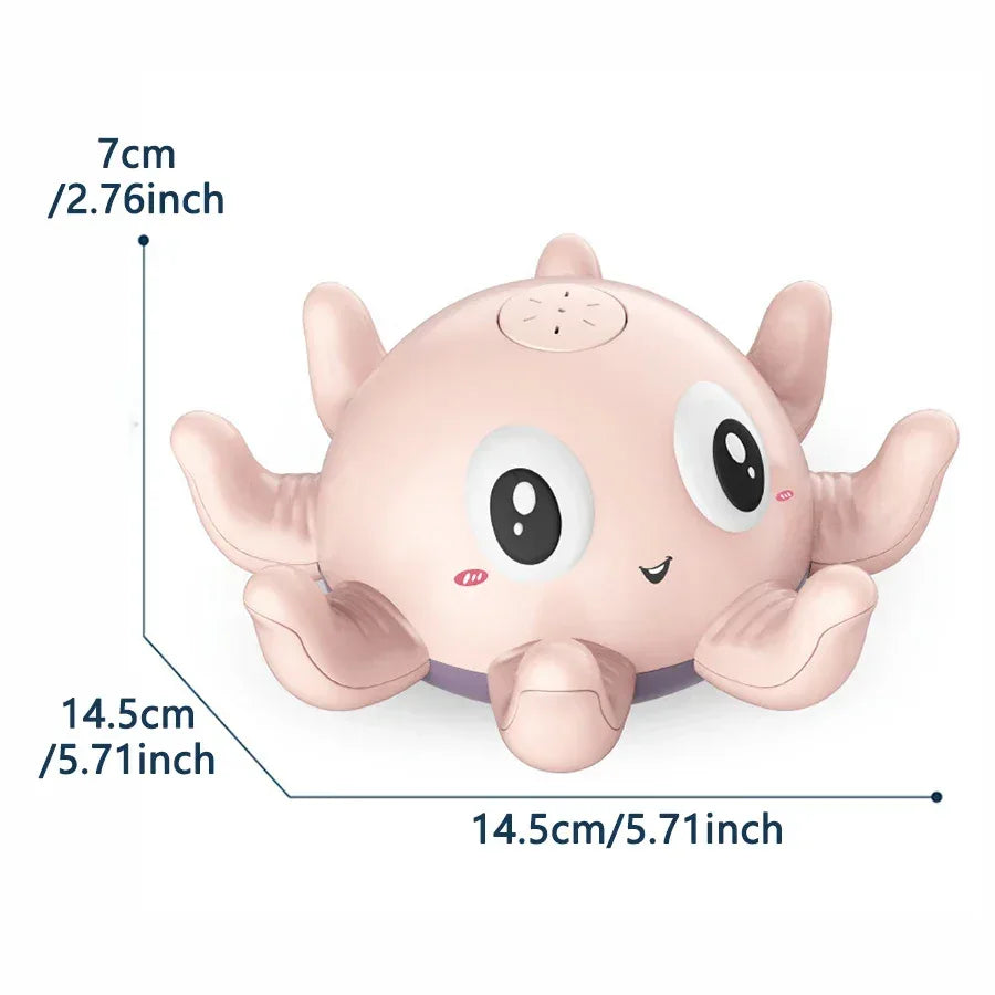 Electric Octopus Whale Baby Bath Toy with LED & Water Spray - BIG FRENCHIES