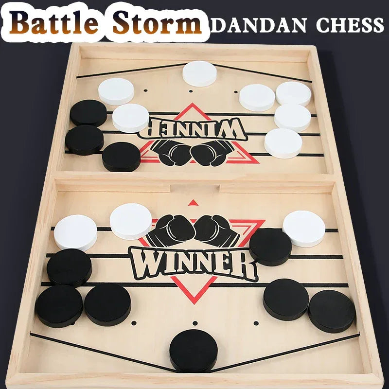 Wooden Bouncing Chess Tabletop Game – Parent-Child Interactive Toy - BIG FRENCHIES